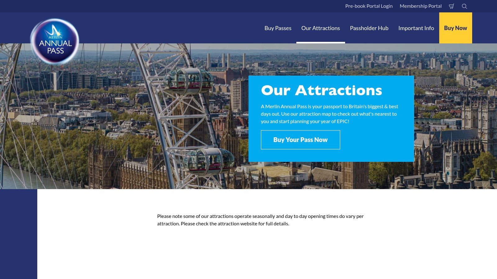 OpenTripMap view for a map of theme parks in the UK and nearby attractions